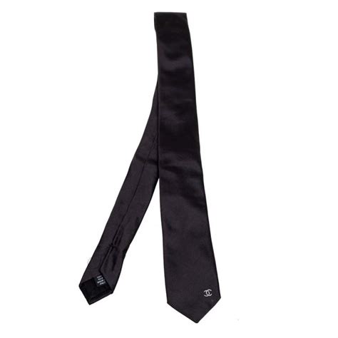 black chanel tie|chanel ties for men.